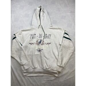 Vintage Put-IN-BAY Ohio Hoodie Sweatshirt‎ Made In USA Size Large